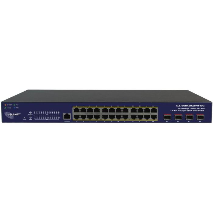 24+4P Allnet ALL-SG8428v2FPM-10G POE M 1