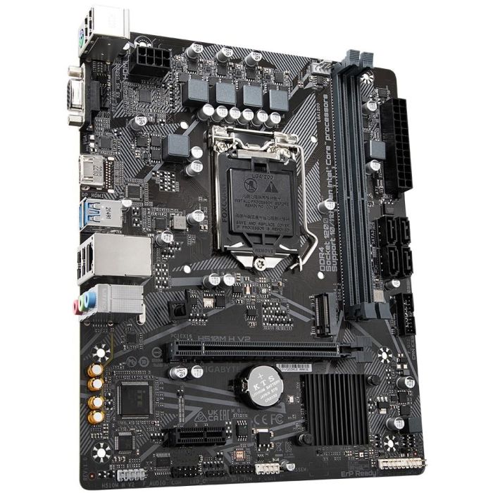 Gigabyte H510M H V2 Placa Base Intel LGA 1200 para 11ª Gen Core, DDR4 3200MHz, PCIe 3.0 M.2, GbE LAN 2