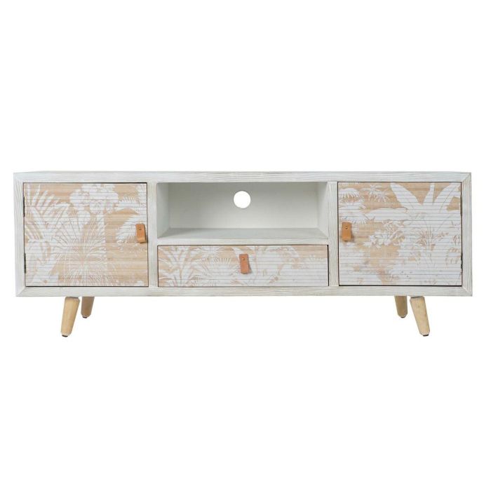 Mueble Tv Tropical DKD Home Decor Blanco 40 x 51 x 140 cm 4 Mueble Tv Tropical DKD Home Decor Blanco 40 x 51 x 140 cm 4