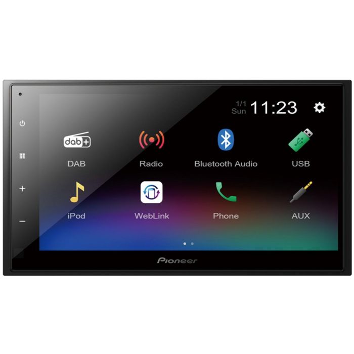 Pioneer DMH-A340DAB Radio Multimedia Pantalla Táctil 6.8" Bluetooth USB DAB+ Android iOS 2 DIN Negro