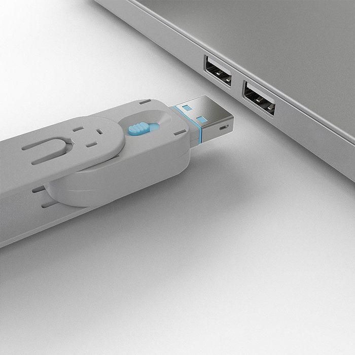 Lindy USB Port Blocker - Pack 4, Colour Code: Blue 2 Lindy USB Port Blocker - Pack 4, Colour Code: Blue 2