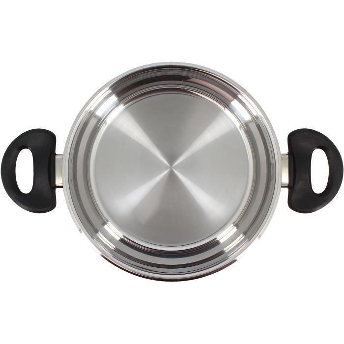 Horno holandés - MENASTYL - Primeros 20 cm - Acero inoxidable - Apto para todo tipo de fuegos, incluida inducción 3 Horno holandés - MENASTYL - Primeros 20 cm - Acero inoxidable - Apto para todo tipo de fuegos, incluida inducción 3