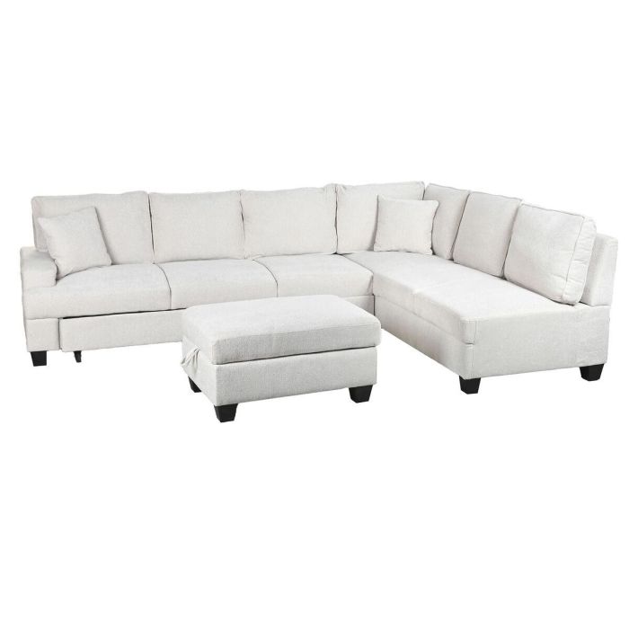 Sofa Cama Moderno DKD Home Decor Beige 260 x 90 x 285 cm