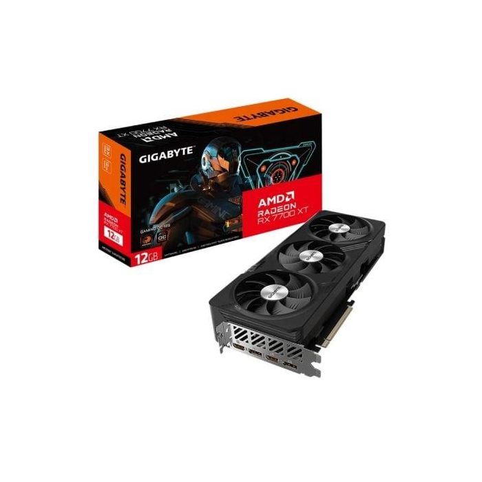 Gigabyte 9VR77XTGO-00-10 Tarjeta Gráfica Radeon RX 7700 XT GAMING OC 12GB GDDR6 WINDFORCE RDNA 3 PCIe 4.0 HDMI 2.1 DisplayPort 2.1