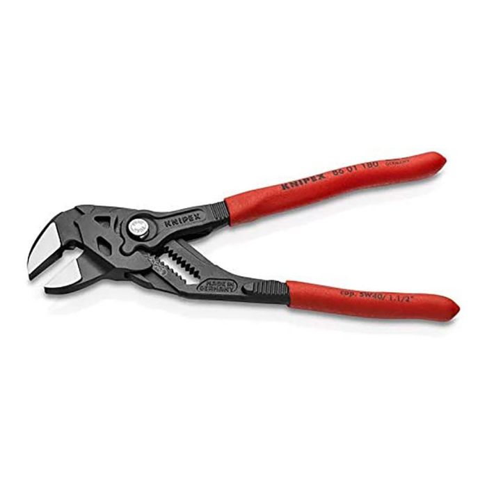Knipex 8601180 Tenaza Llave Ajustable 180mm - Sustituye a Juego Completo de Llaves Métricas y Pulgadas, Ideal para Trabajar sobre Cromo 1