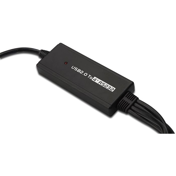Digitus Cable de Conexión USB 2.0 a 4x RS232, 1.5m, Negro 2