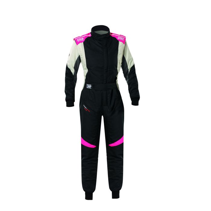 Omp OMPIA0-1874-A02-277-38 Traje De Carreras First Evo Elle My2025 FIA 8856-2018 Negro - Fucsia Talla 38