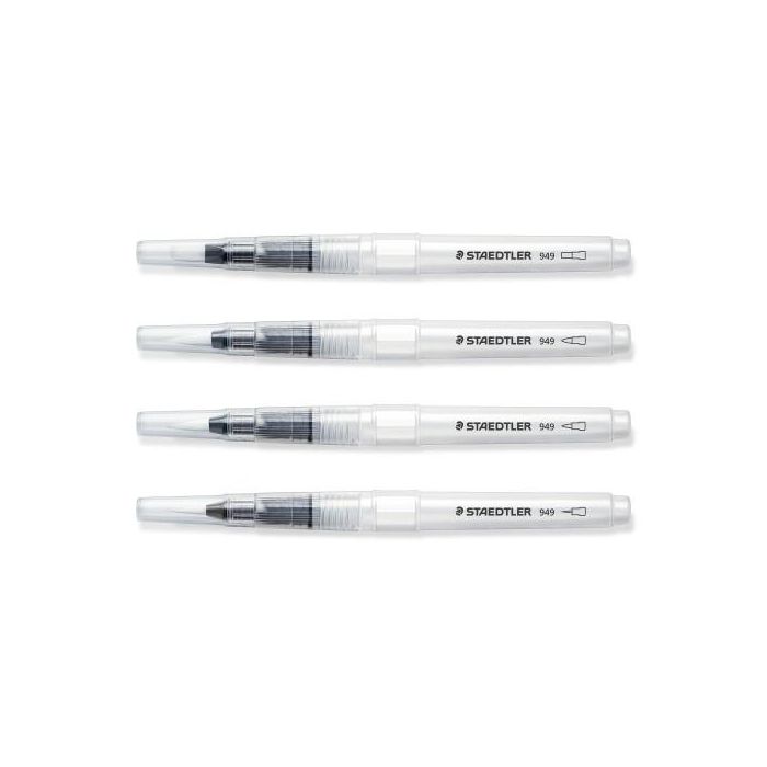 Staedtler Pinceles De Agua 949 Con Puntas Diferentes Blister 4Ud 1