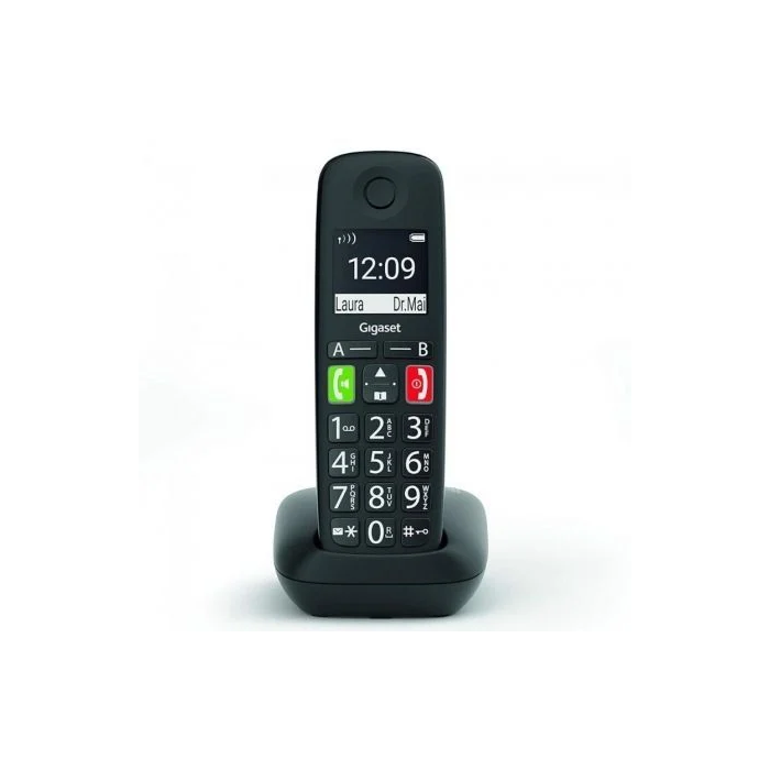 Gigaset Teléfono Inalámbrico E290 Negro S30852-H2901-D201
