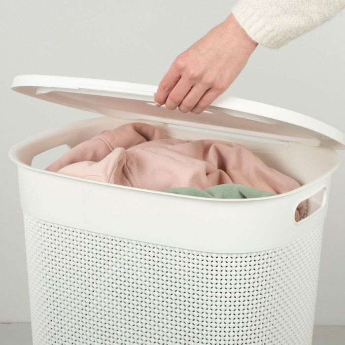 Cesto para la Ropa Curver Blanco Plástico 55 L 44 x 61 x 35 cm (8 Unidades) 1 Cesto para la Ropa Curver Blanco Plástico 55 L 44 x 61 x 35 cm (8 Unidades) 1