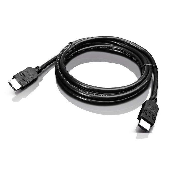 Lenovo Cable HDMI Macho a Macho 2 Metros para Vídeo y Audio 4K 2K Full HD 1080p+ 120Hz Alta Velocidad 10.2 Gbps Negro
