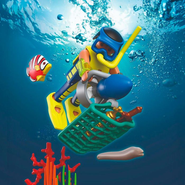 PLAYMOBIL Policía Buzo Con Tesoro City Action Set 72078 - Figuras y Scooter Subacuático para Niños +4 Años, Idioma Español 3 PLAYMOBIL Policía Buzo Con Tesoro City Action Set 72078 - Figuras y Scooter Subacuático para Niños +4 Años, Idioma Español 3