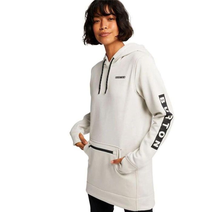 Sudadera sin Capucha Mujer Burton Oak Long Pullover Hoodie Blanco 4