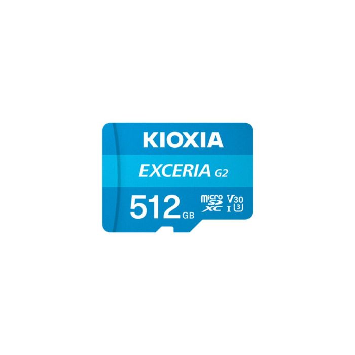 Kioxia LMEX2L512GG2 memoria flash 512 GB MicroSDHC UHS-III Clase 10 Kioxia LMEX2L512GG2 memoria flash 512 GB MicroSDHC UHS-III Clase 10