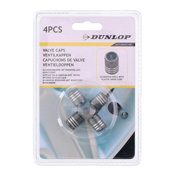 Lifetime Set 4 Tapones Rueda Coche Gris Aluminio Rosca 17x10mm 1