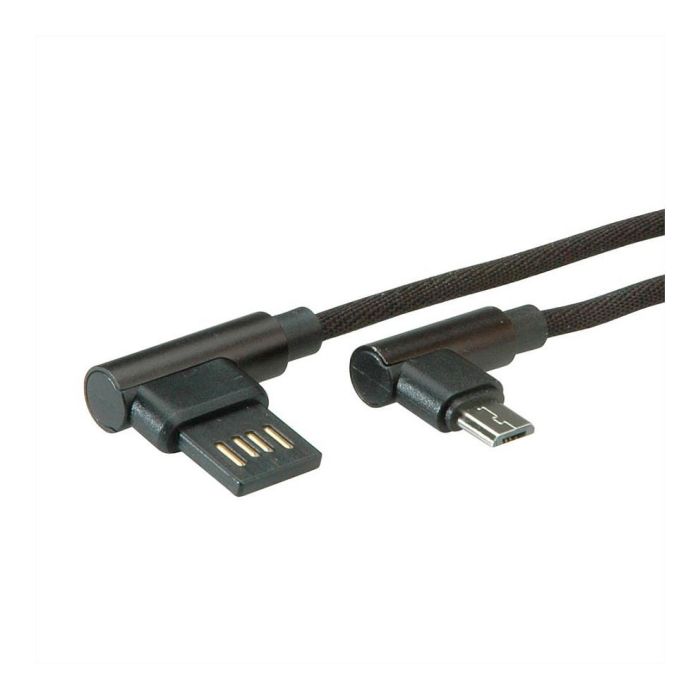 ROLINE 11.02.8720 Cable USB 2.0, Tipo A a Micro USB B, Recto/Recto, Negro, 0.8 m 0 ROLINE 11.02.8720 Cable USB 2.0, Tipo A a Micro USB B, Recto/Recto, Negro, 0.8 m 0