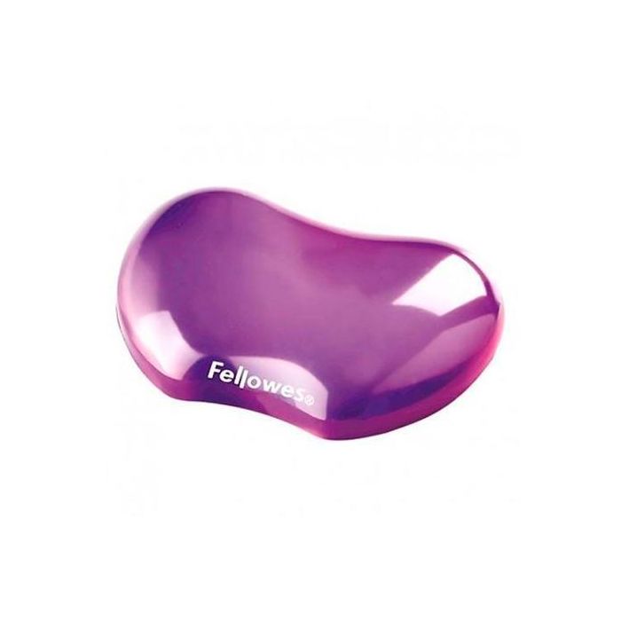 Fellowes Reposamuñecas Gel Flexible Crystal, Violeta, Antideslizante, Ergonómico Fellowes Reposamuñecas Gel Flexible Crystal, Violeta, Antideslizante, Ergonómico