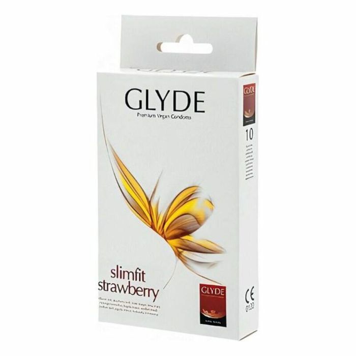 Preservativos Glyde Fresa 17 cm (10 uds) Preservativos Glyde Fresa 17 cm (10 uds)