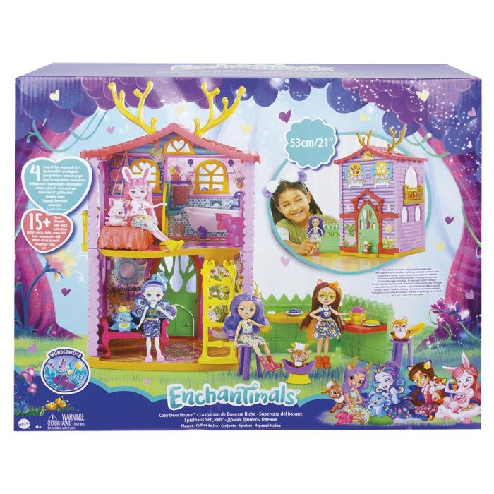 Enchantimals Muñeca Danessa Deer Con Casa Ciervo Gyj18 +4 años 2 Enchantimals Muñeca Danessa Deer Con Casa Ciervo Gyj18 +4 años 2
