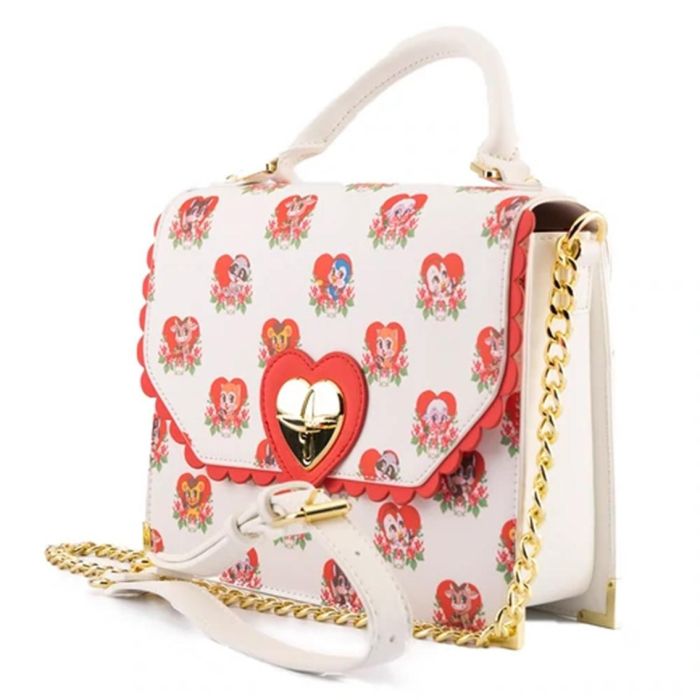 Loungefly Bolso Crossbody Funko Villainous Valentines - Diseño Retro San Valentín, Correa de Cadena, Cuero Vegano 1 Loungefly Bolso Crossbody Funko Villainous Valentines - Diseño Retro San Valentín, Correa de Cadena, Cuero Vegano 1