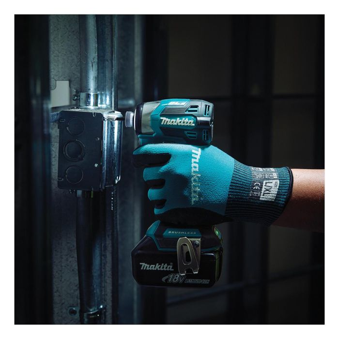 Makita DTD173Z Akku-Schlagschrauber, 18V, Brushless, 1/4", Bis zu 180 Nm, 0-3600 RPM, mit LED-Arbeitsscheinwerfer 4