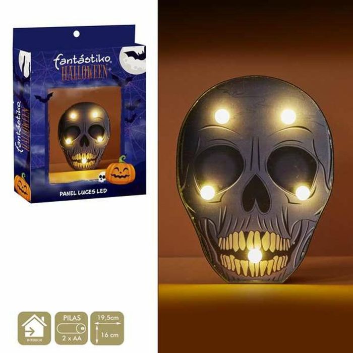Marquesina calavera con luz 19,5x16 cm 1 Marquesina calavera con luz 19,5x16 cm 1