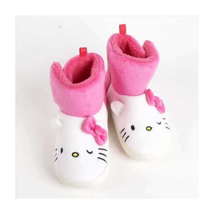 Zapatillas de casa bota aplicaciones hello kitty t26/27 1 Zapatillas de casa bota aplicaciones hello kitty t26/27 1