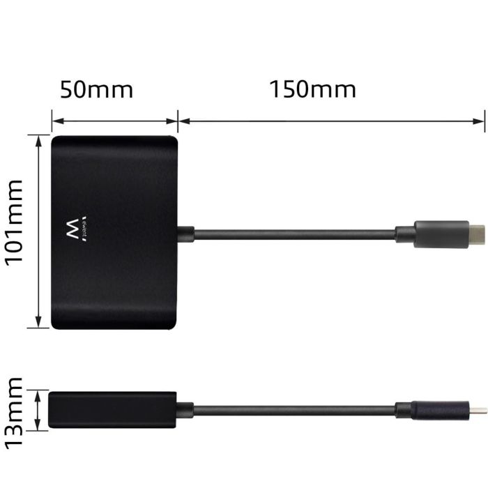 Dockstation Ewent EW9827 USB C HDMI VGA RJ45 4K 5 Gbps 2 Dockstation Ewent EW9827 USB C HDMI VGA RJ45 4K 5 Gbps 2