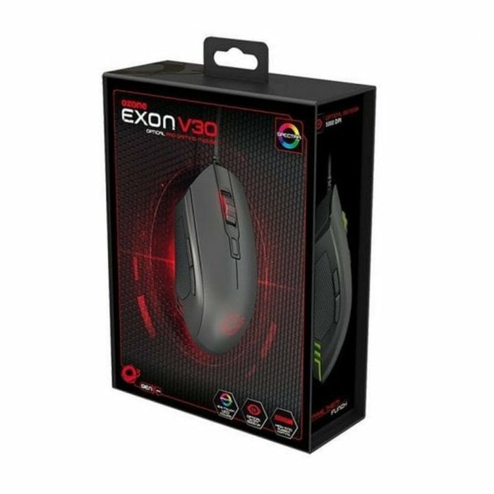 Ratón Gaming OZONE Exon V30 Negro 5000 dpi 1