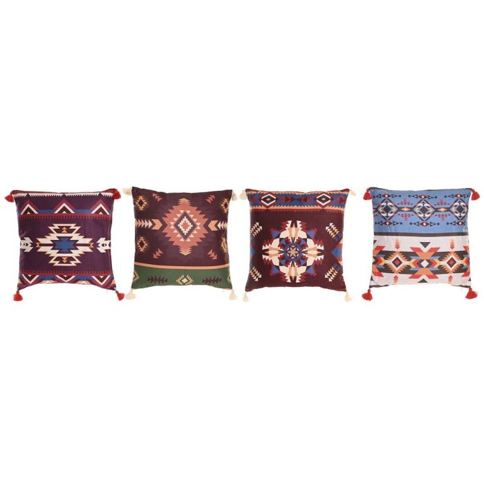 Cojin Alpino DKD Home Decor Multicolor 10 x 45 x 45 cm (4 Unidades) 1 Cojin Alpino DKD Home Decor Multicolor 10 x 45 x 45 cm (4 Unidades) 1
