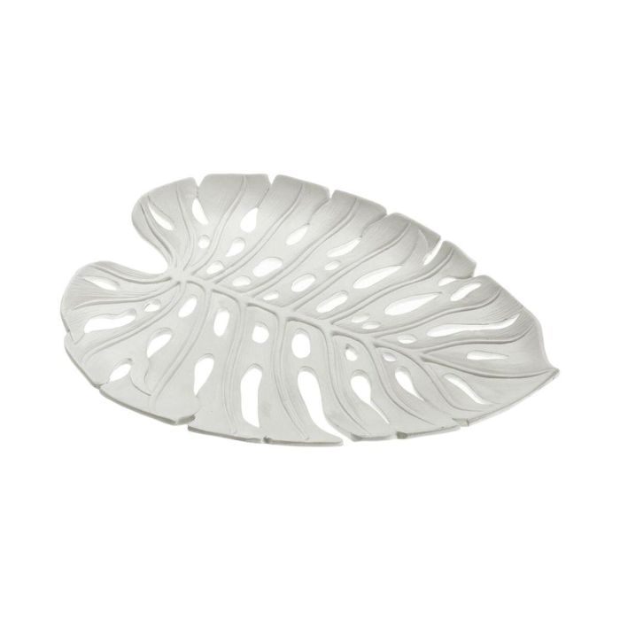 Centro de Mesa Monstera Blanca Versa 24 cm - Resina (2 Unidades) 1 Centro de Mesa Monstera Blanca Versa 24 cm - Resina (2 Unidades) 1