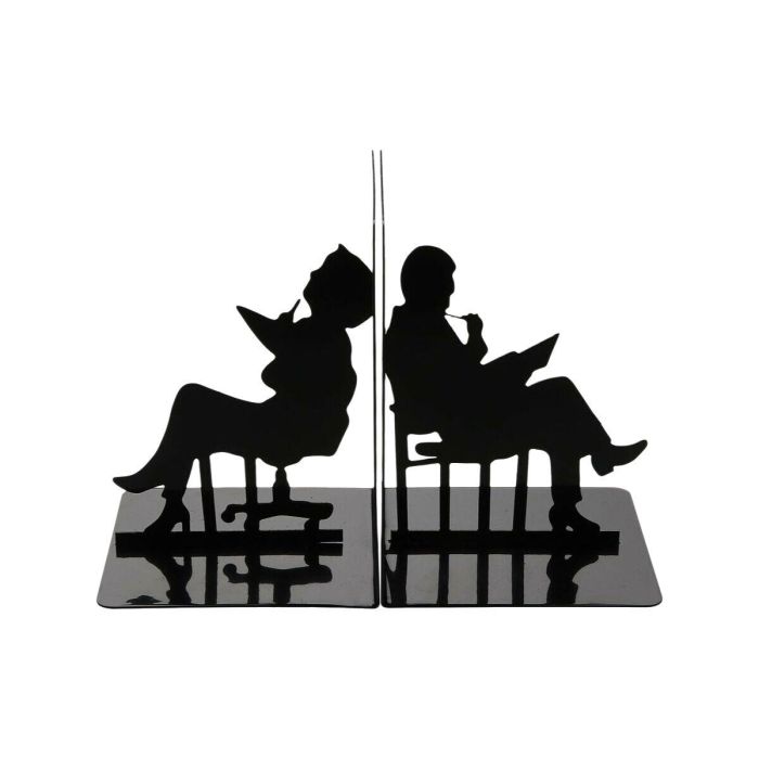Sujetalibros metálico Versa 10x14 cm - Hierro 1 mm (2 Unidades) 1 Sujetalibros metálico Versa 10x14 cm - Hierro 1 mm (2 Unidades) 1