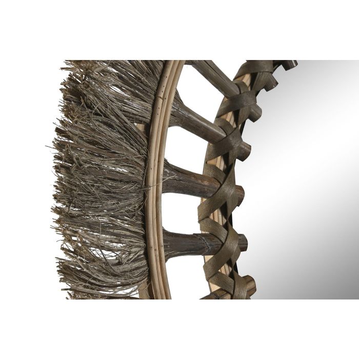 DKD Home Decor Espejo Tropical Natural 60 x 60 cm 1