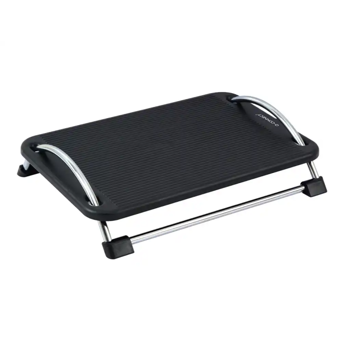 Q-connect Reposapies Antideslizante Plástico con Barras de Acero, 434x330x105 mm 1