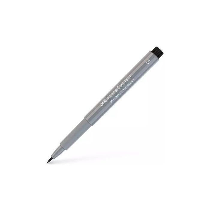 Faber Castell Rotulador Pitt Artist Pen Brush, Tinta Pigmentada Gris Frío III, Punta Pincel Flexible, Resistente al Agua (10 Unidades) (10 Unidades)