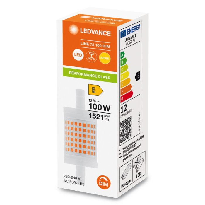 [LVE-4099854064876] Ledvance/Osram Bombilla LED "Special" R7s 12W 1521Lm 2700K 300º IP20 Regulable 1
