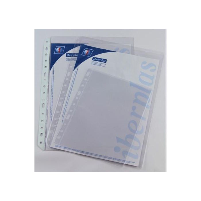 Iberplas Caja 100 Fundas Folio PVC Cristal Extra 100 Micras Multitaladro 204100 Iberplas Caja 100 Fundas Folio PVC Cristal Extra 100 Micras Multitaladro 204100