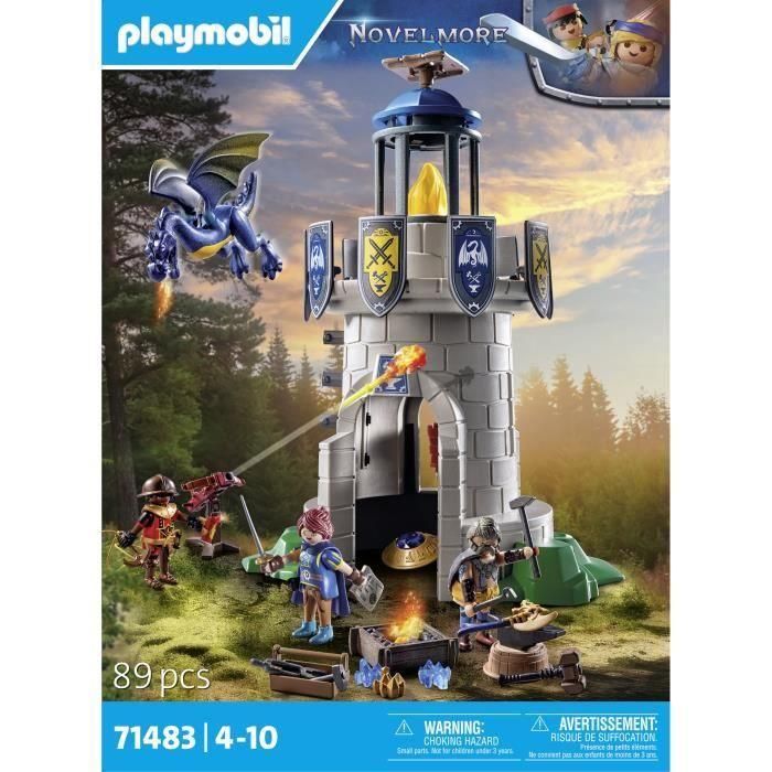 Playmobil 71483 Torre de Caballeros Novelmore con Herrero y Dragón - Set de Juego de Aventura para Niños +4 años 4