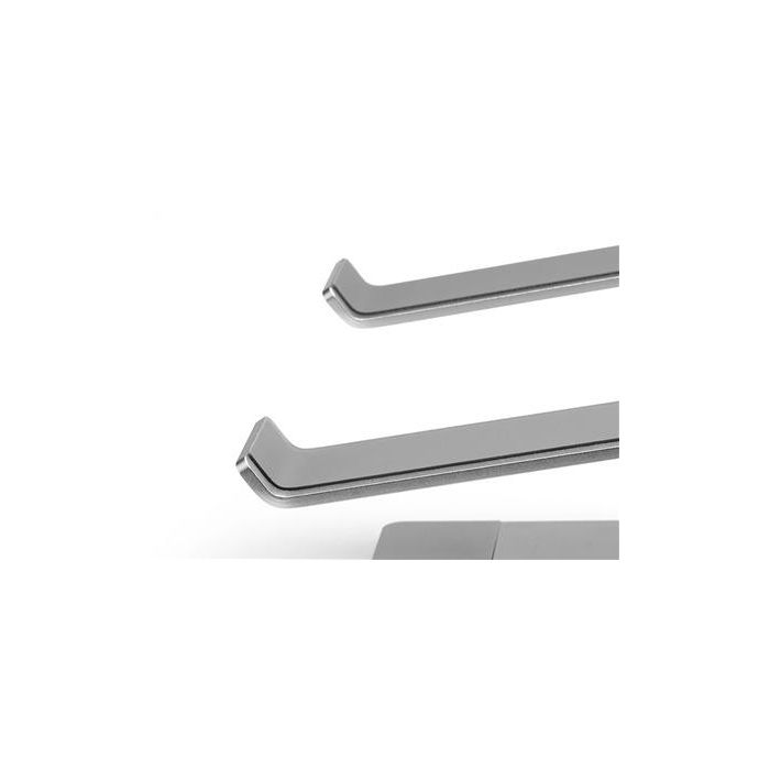 One For All Elevador de Laptop Doble Altura Universal con Acolchado de Silicona y Tope de Seguridad 2 One For All Elevador de Laptop Doble Altura Universal con Acolchado de Silicona y Tope de Seguridad 2