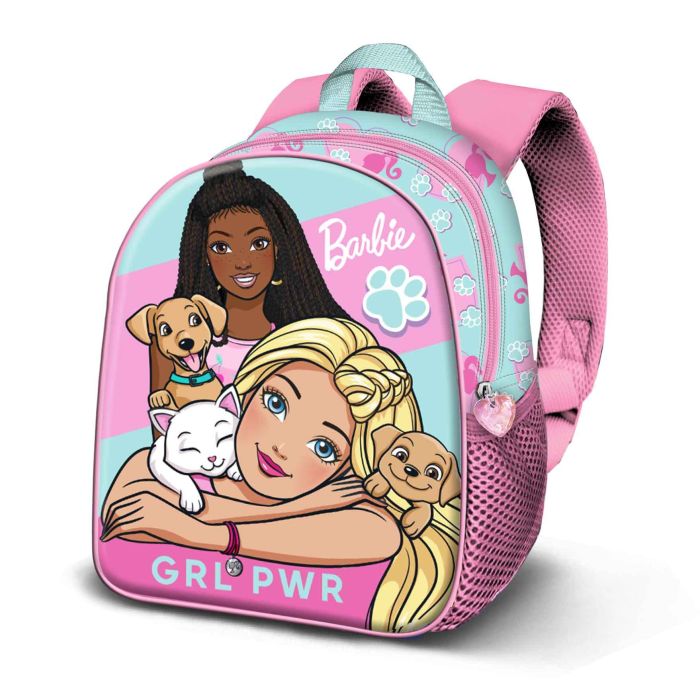 Mochila 3D Elite Pets Barbie Rosa