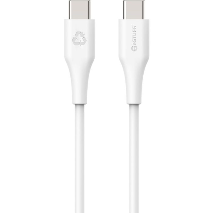 eSTUFF INFINITE Super Soft USB-C to USB-C Cable 0.5m - 100% Recycled PVC Free Plastic 1 eSTUFF INFINITE Super Soft USB-C to USB-C Cable 0.5m - 100% Recycled PVC Free Plastic 1