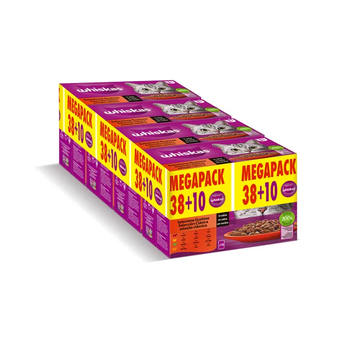 Bundle Whiskas Core Carnés 38+10x85 gr