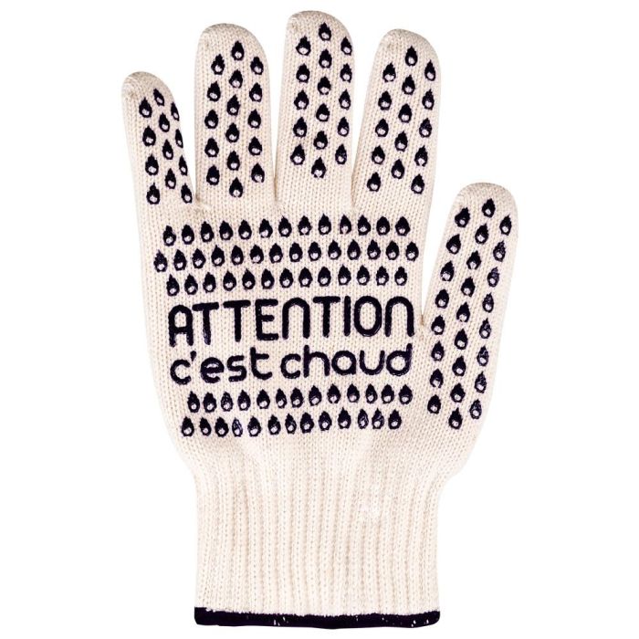 Cook Concept Guante Resistente Al Calor con Silicona Antideslizante, hasta 250 grados, Talla Única, se adapta a ambas manos, 17x1,7 cm; h.27cm 3