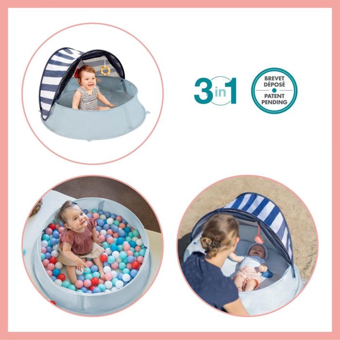 Babymoov Zona de Juegos Aquani Mariniere Anti-UV SPF 50+ 3 en 1 para Bebé 5