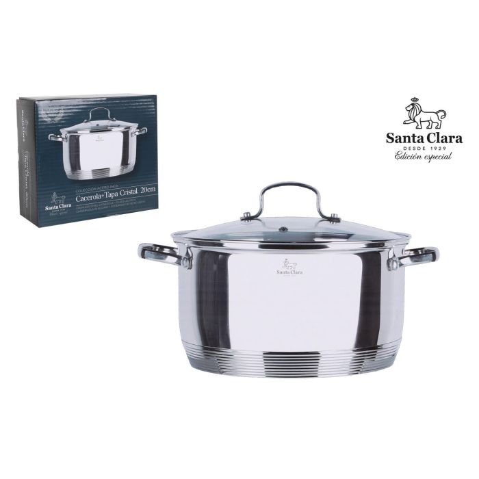 Santa Clara Cacerola con Tapa 20 cm Acero Inoxidable (2 Unidades)