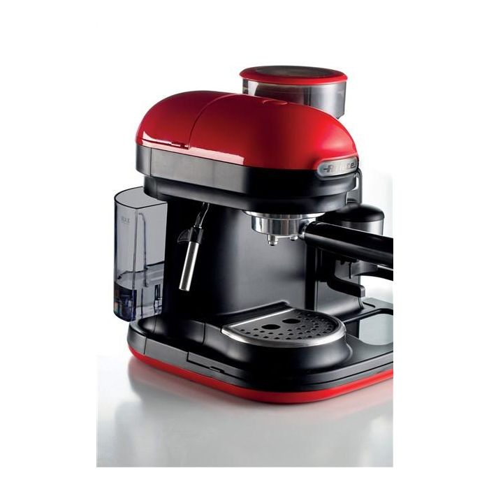 Ariete 1318/00 Cafetera Espresso Moderna con Molinillo Roja 1080W 0.8L 11