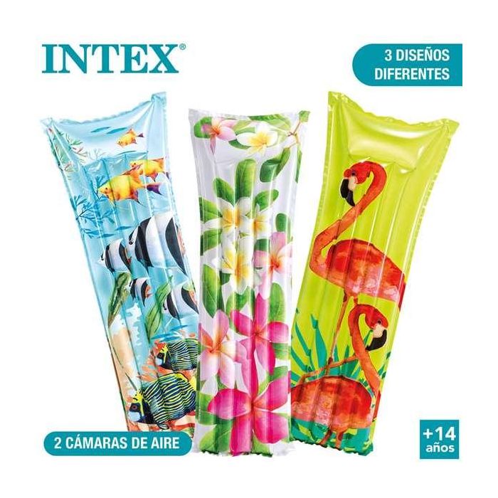 Intex Colchoneta 5 Tubos Fashion 183x69 cm - Modelos Surtidos 9