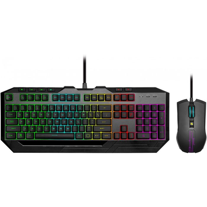 Cooler Master DEVASTATOR 3 [DE] 6 Zonen RGB revised Version - Combo Teclado Ratón Gaming USB Alámbrico QWERTZ Alemán Membrana
