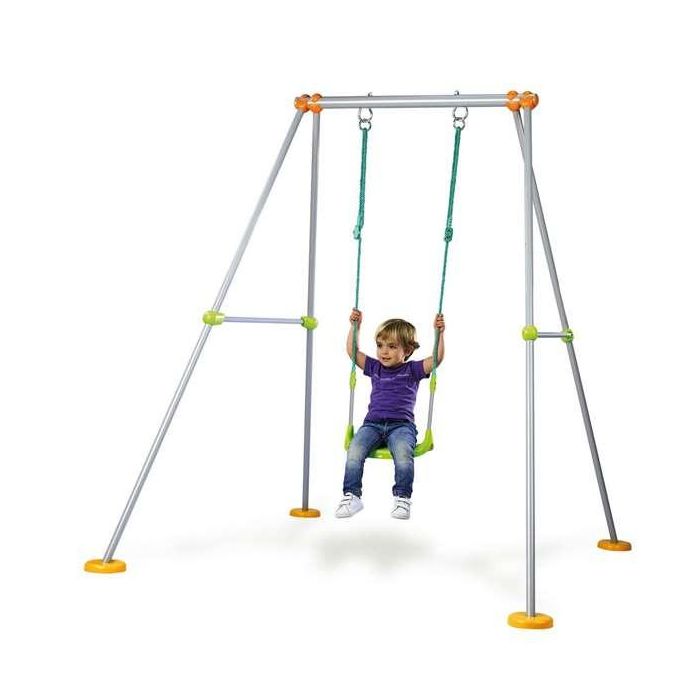 Smoby Columpio Infantil con Estructura de Metal y Asiento de Plástico, 180x164x168 cm, Edad 12-48 Meses Smoby Columpio Infantil con Estructura de Metal y Asiento de Plástico, 180x164x168 cm, Edad 12-48 Meses