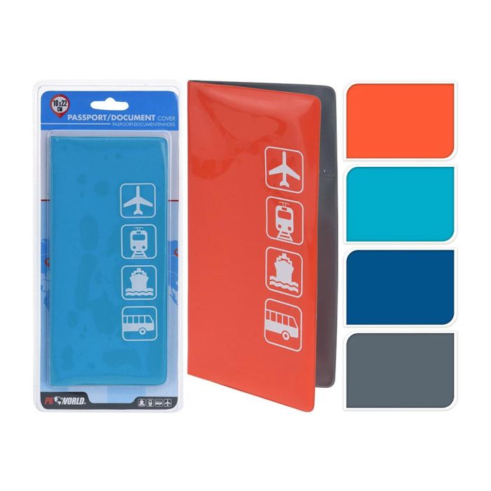 Proworld Funda para pasaportes 22x10cm, colores surtidos